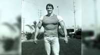 Young Arnold Schwarzenegger in California