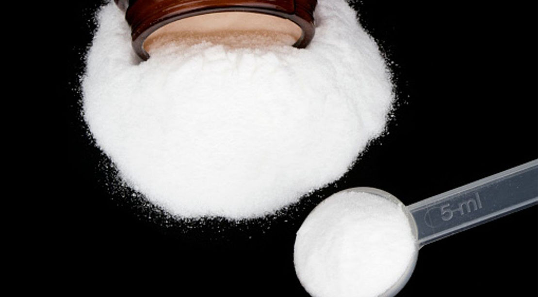 A tablespoon of powder testosterone supplement