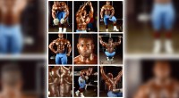 Image selects of bodybuilder Victor Richards