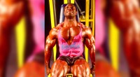 Bodybuilder Lee Haney performing a leg extension exercise for a lower body workout