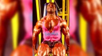 Bodybuilder Lee Haney performing a leg extension exercise for a lower body workout
