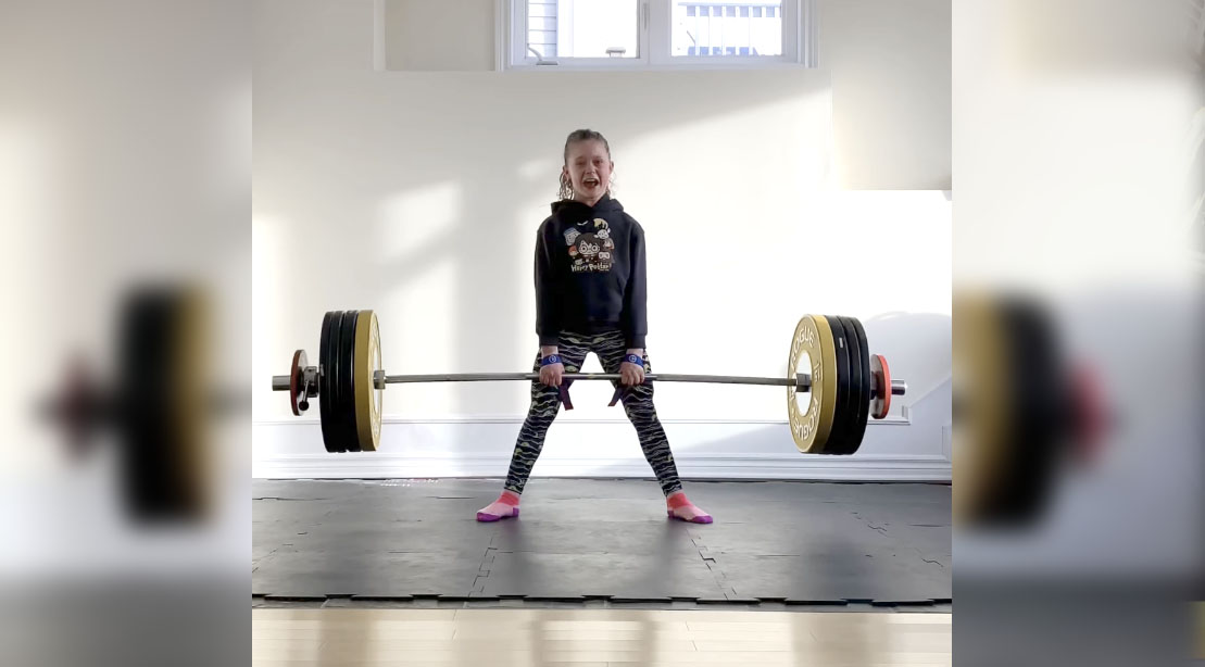 9-year-old Rory Van Ulft deadlifts 220 lbs