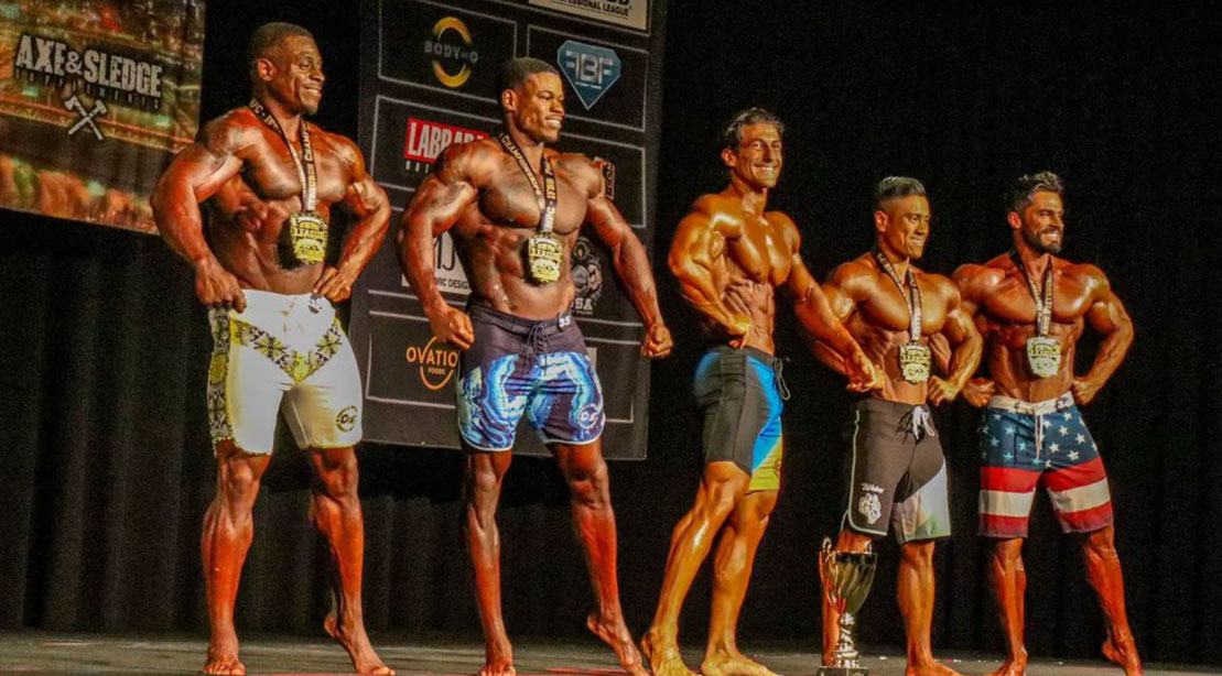Classic Physique Bodybuilders competing in the Pittsburgh Pro 2022