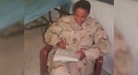 Veteran Cherissa Jackson studying in a hospital