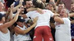 The 2022 NoBull Crossfit winners embrace the crowd
