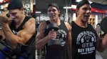 Frank Sepe performing a dumbbell exercises for his big bicep workout
