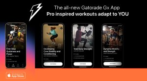 Gatorade Gx App interface for sports science and sports athletes