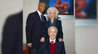 Rob Wilkins with Joe Weider and Betty Weider