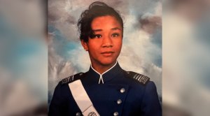 Tanji Johnson Bridgeman in her cadet uniform
