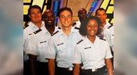 Tanji Johnson with her Air Force colleagues