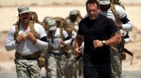 Baseball hall of famer Mike Piazza running in the desert for Fox's Special Forces- World’s Toughest Test.”