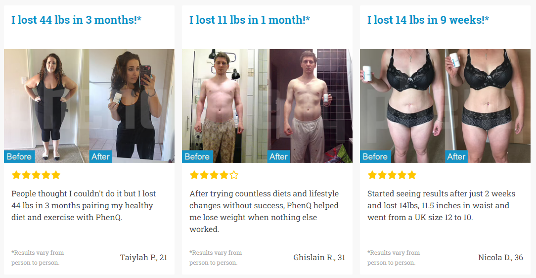 PhenQ Testimonials