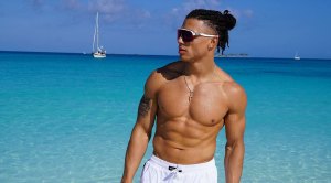 Reality star Chase DeMoor on the beach wooing realty romance shows on the beach