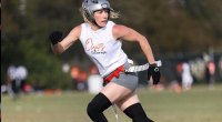 Phoebe Schecter NFL first British Coach playing flag football