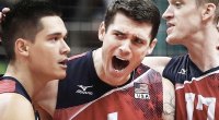 Olympic Volleyball Player Matt Anderson cheering with his teammates