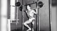 Jack LaLanne using the first smith machine