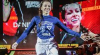 MMA One Championship fighter Danielle Kelly entering the fight