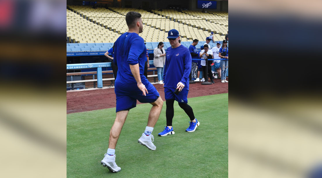 VP of Player Performance Brandon McDaniel guiding one of his pitchers