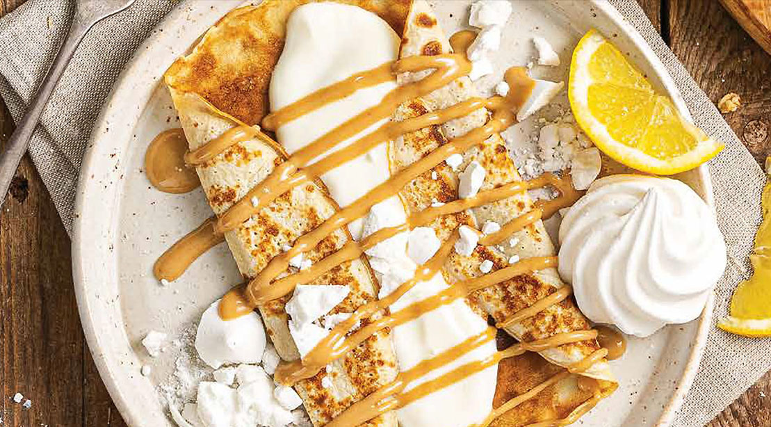 Healthy Lemon Peanut Butter Pancakes Recipe