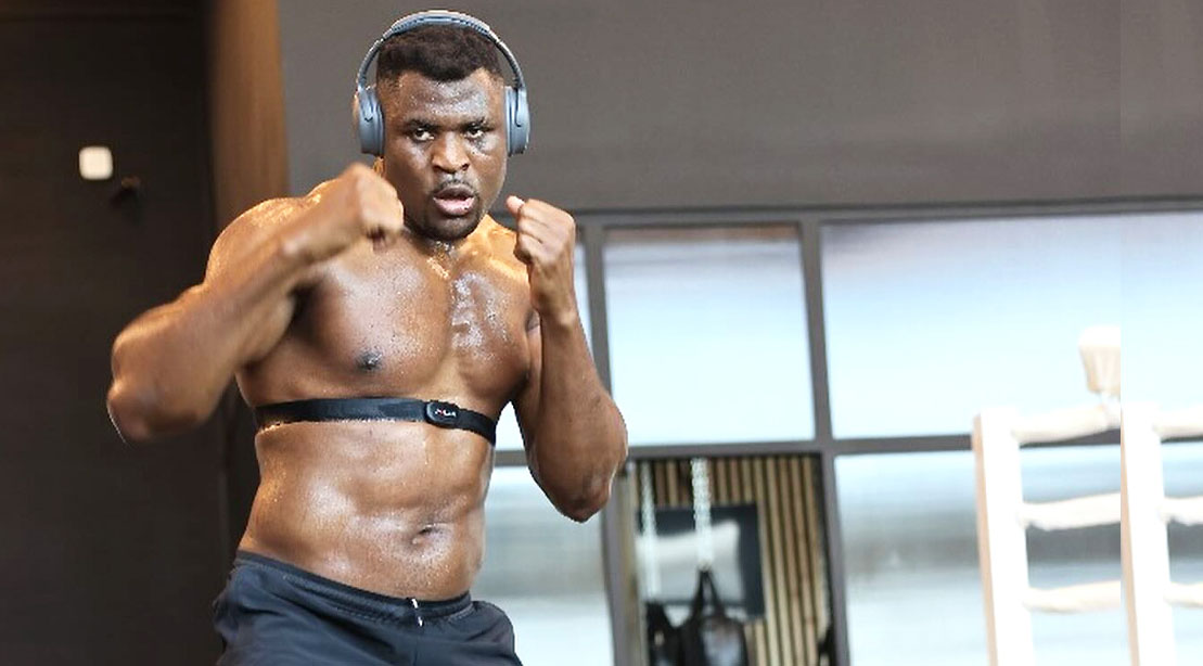 MMA Fighter Francis Ngannou shadow
